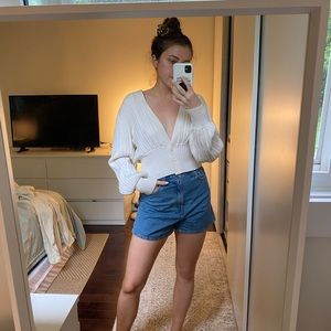 Aritzia Plunge Front Cardigan
